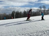 Finally teaching my own girls how to ski!